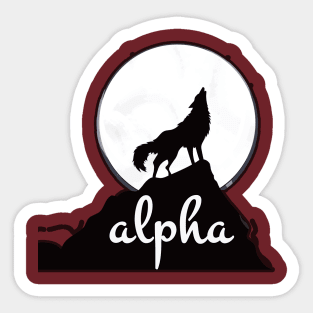 Alpha-Wolf Sticker